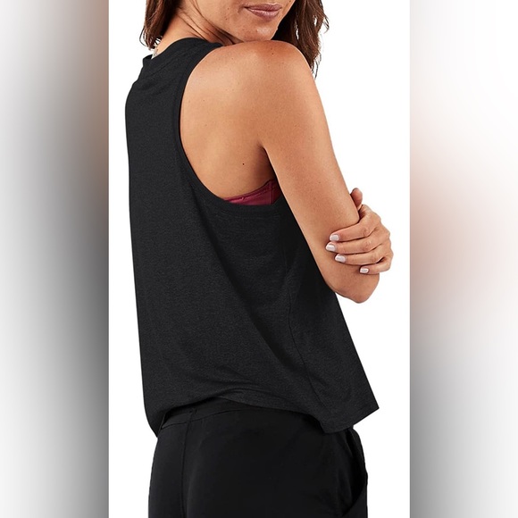 LASLULU Womens Crop Top Sleeveless Halter Neck Cropped Athletic Shirts - NWT - Picture 2 of 8